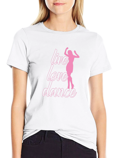 Live Love Dance Graphic Tee - Black