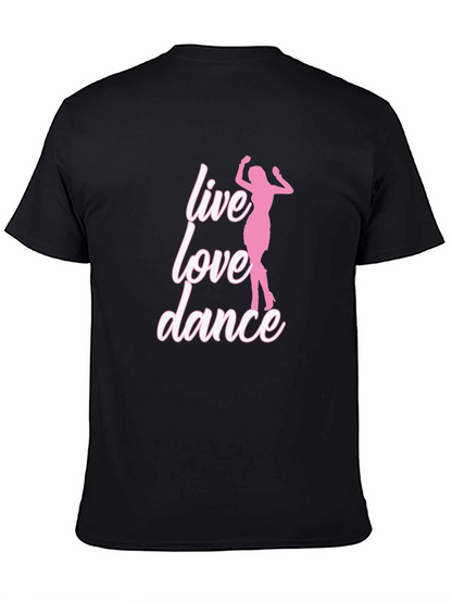 Live Love Dance Graphic Tee - Black