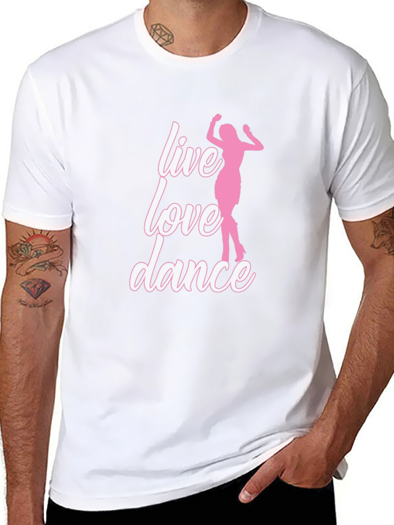 Live Love Dance Graphic Tee - Black
