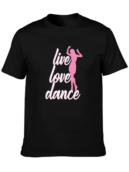 Live Love Dance Graphic Tee - Black