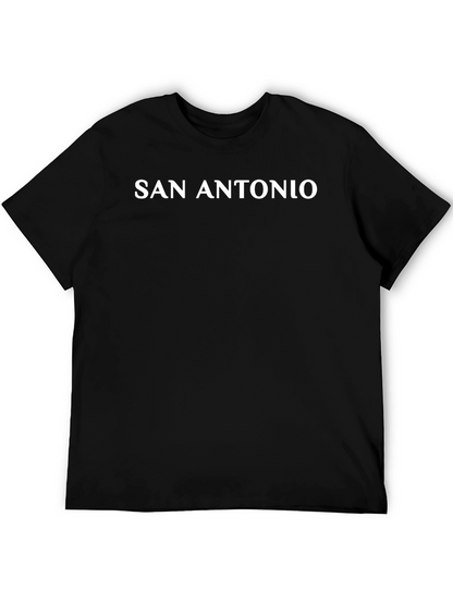San Antonio Tee - Classic Black Cotton T-Shirt
