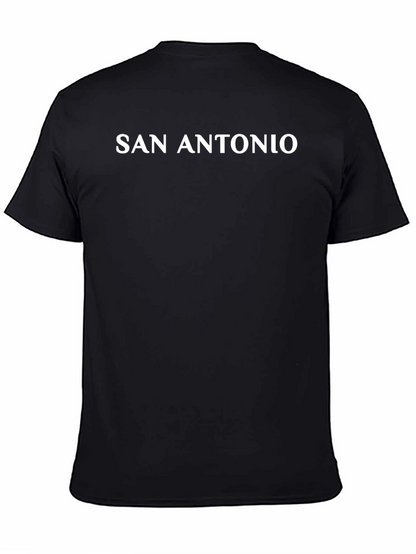 San Antonio Tee - Classic Black Cotton T-Shirt