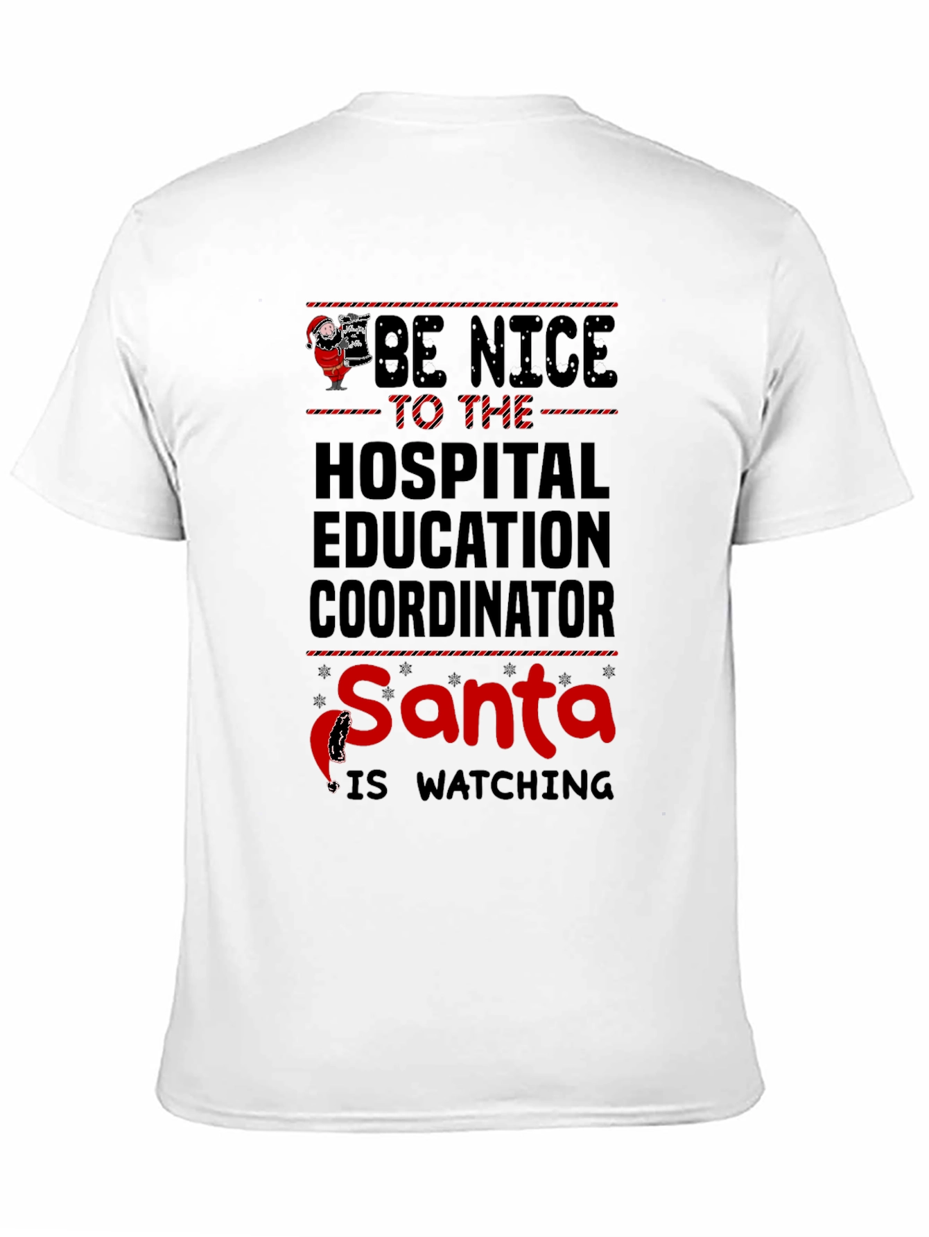 Funny Hospital Education Coordinator Santa T-Shirt
