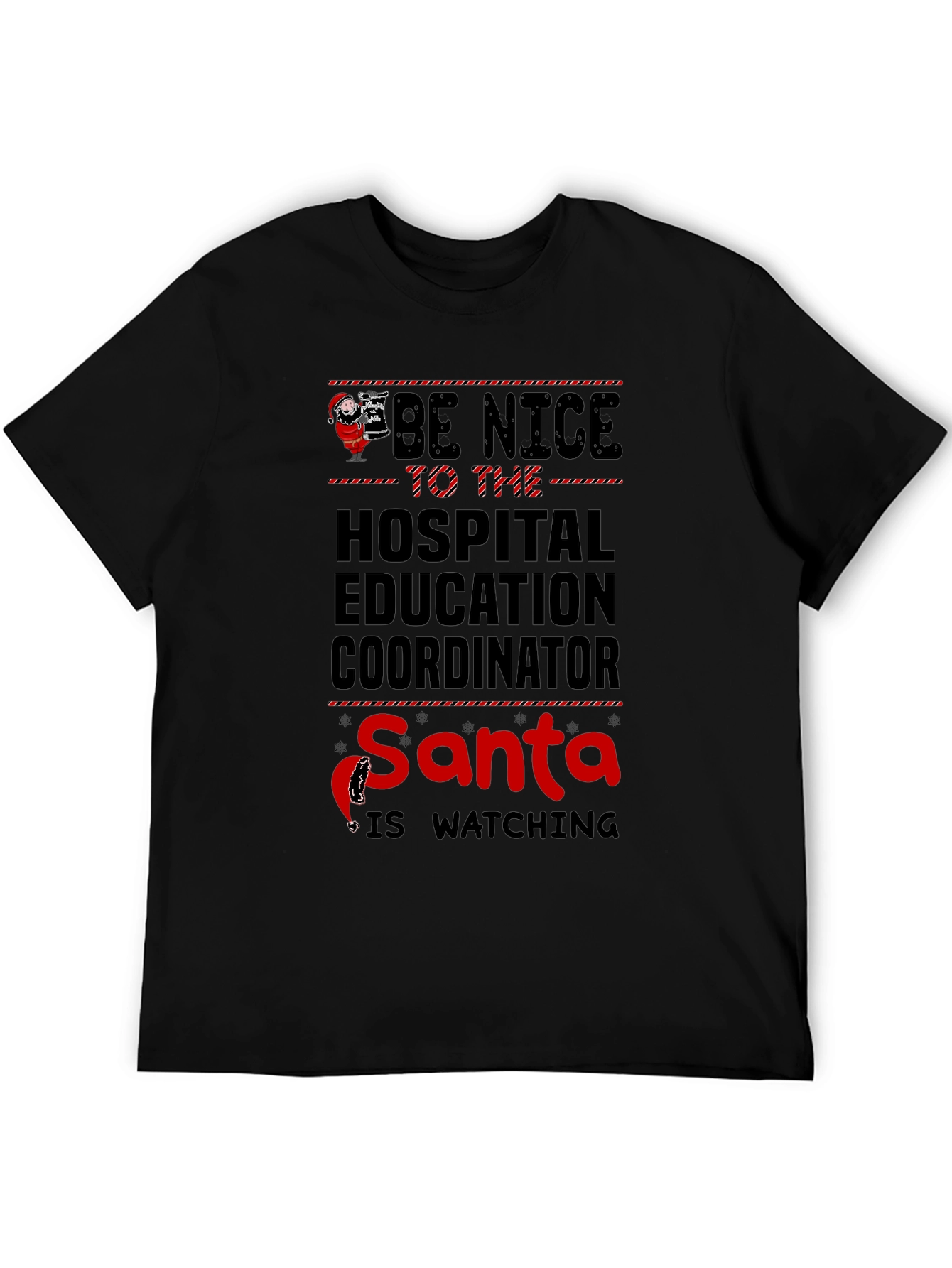 Funny Hospital Education Coordinator Santa T-Shirt
