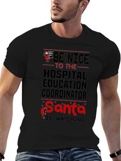 Funny Hospital Education Coordinator Santa T-Shirt