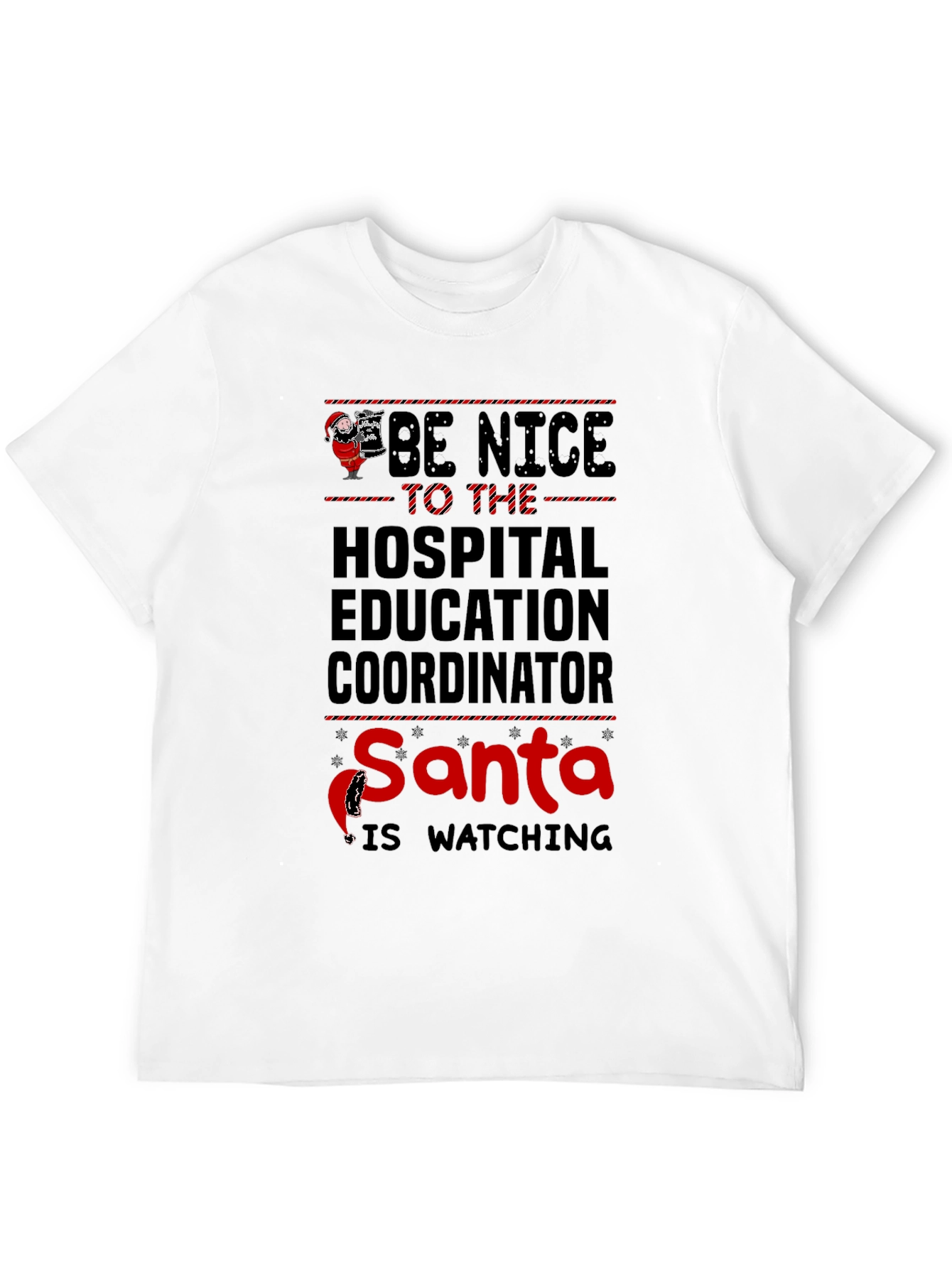 Funny Hospital Education Coordinator Santa T-Shirt