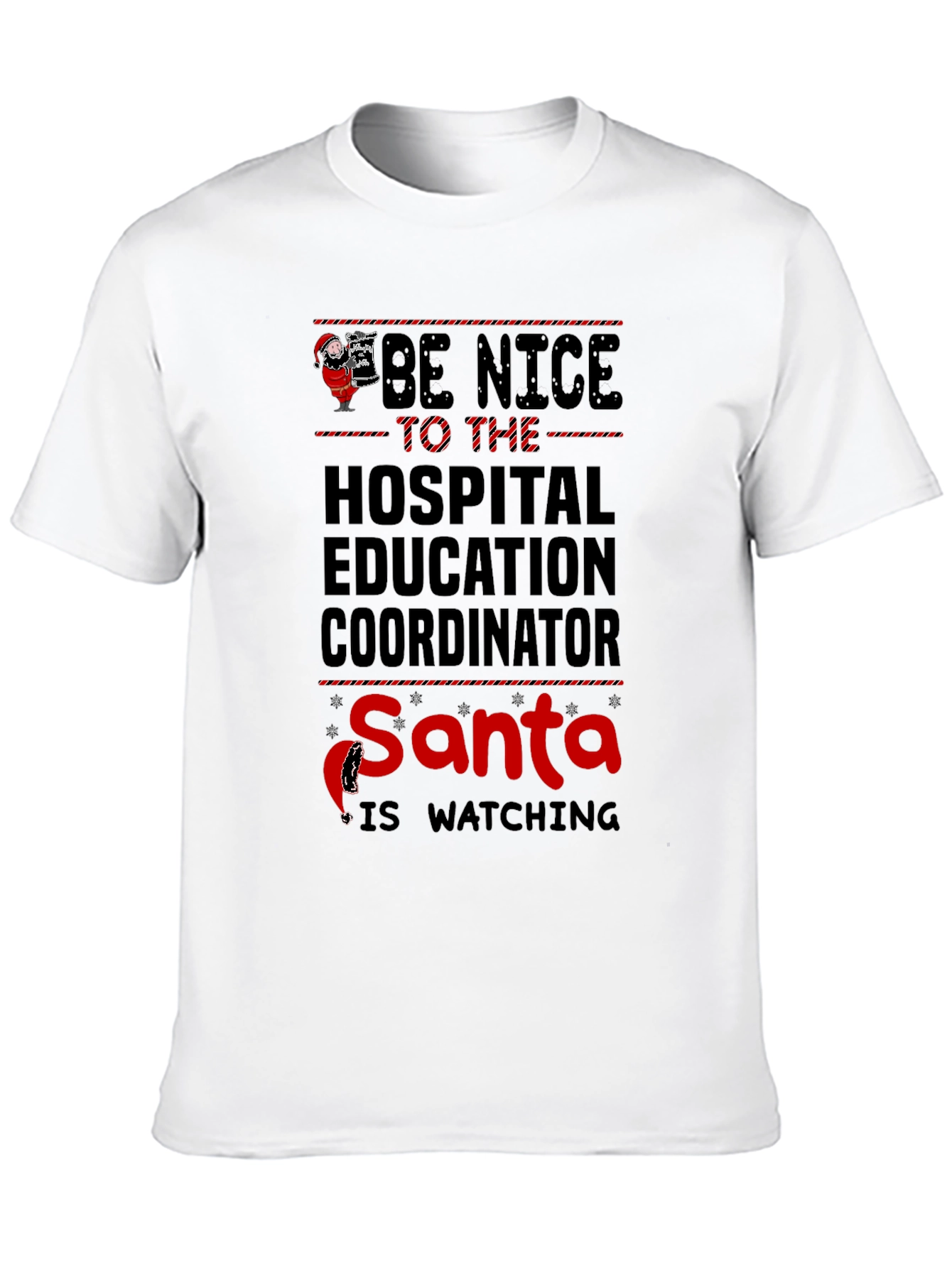 Funny Hospital Education Coordinator Santa T-Shirt