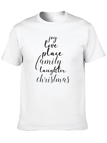 Joy Love Christmas Family T-Shirt