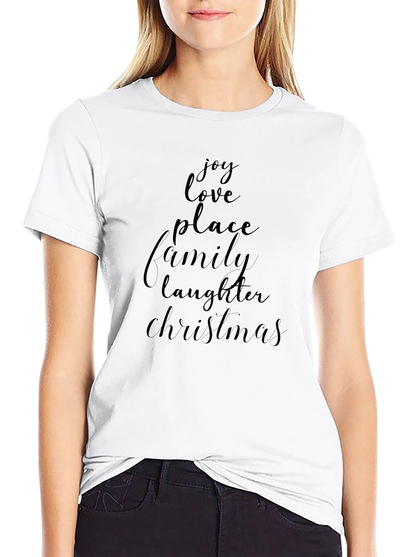 Joy Love Christmas Family T-Shirt