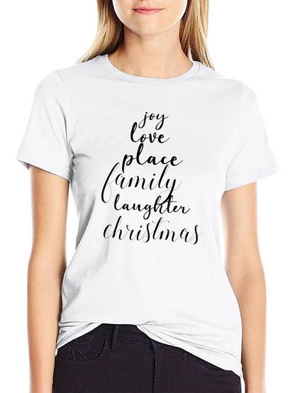 Joy Love Christmas Family T-Shirt