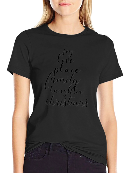 Joy Love Christmas Family T-Shirt