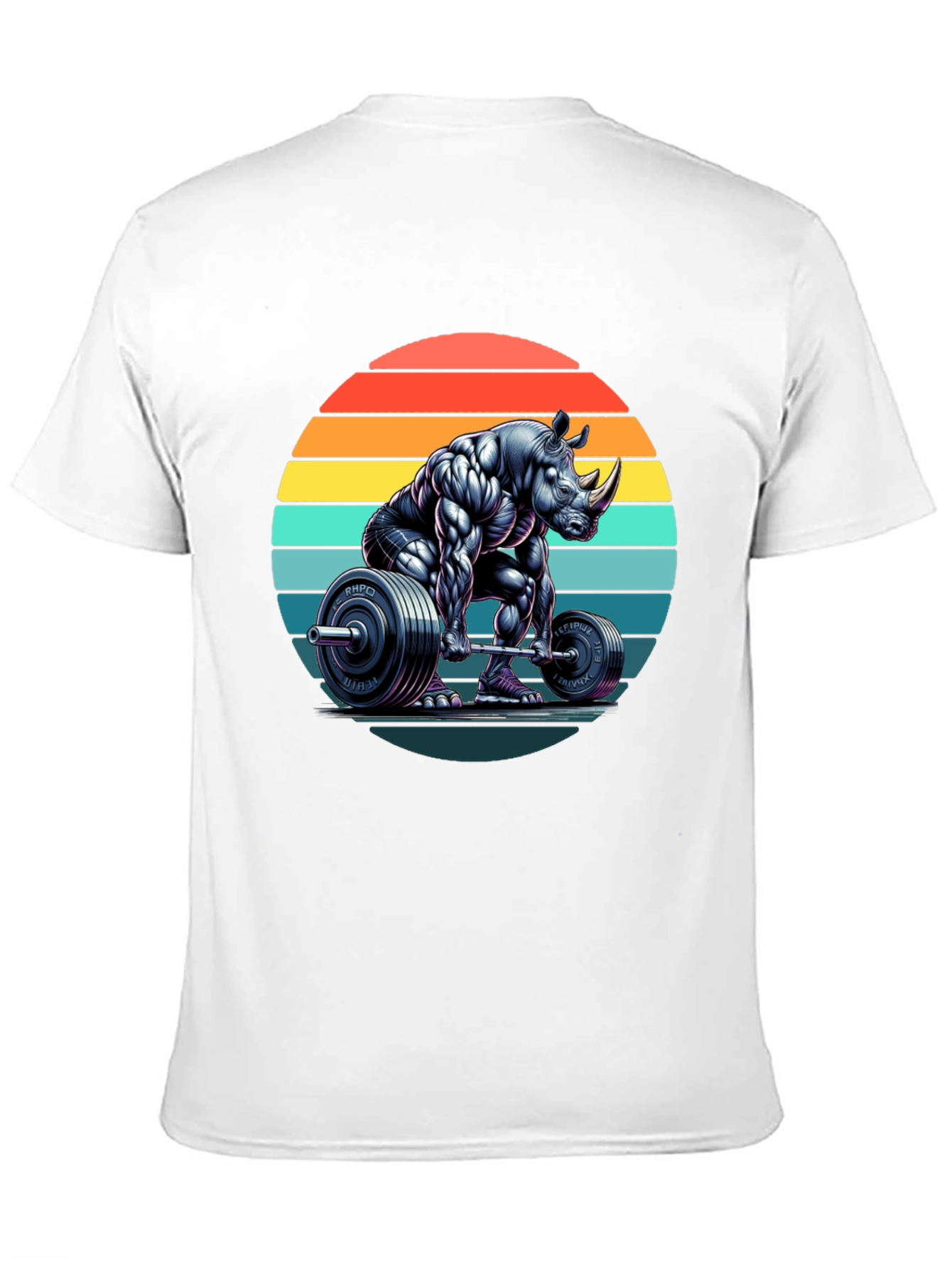 Rhino Powerlifting Graphic Tee - Black
