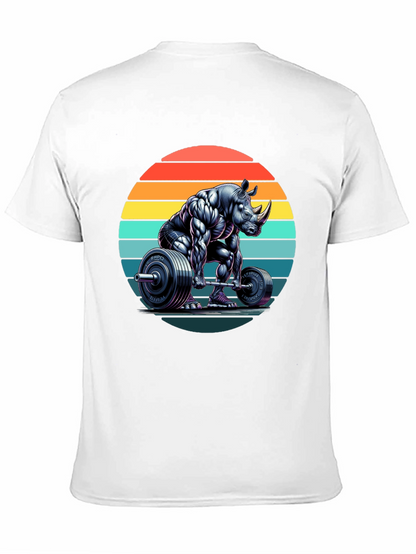 Rhino Powerlifting Graphic Tee - Black