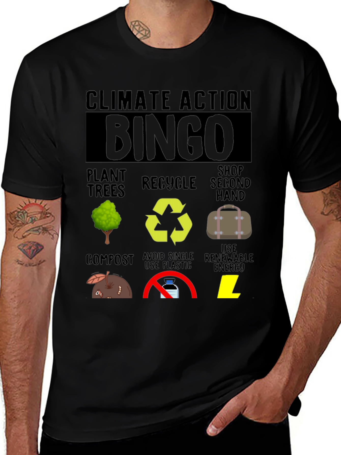 Climate Action Bingo T-Shirt