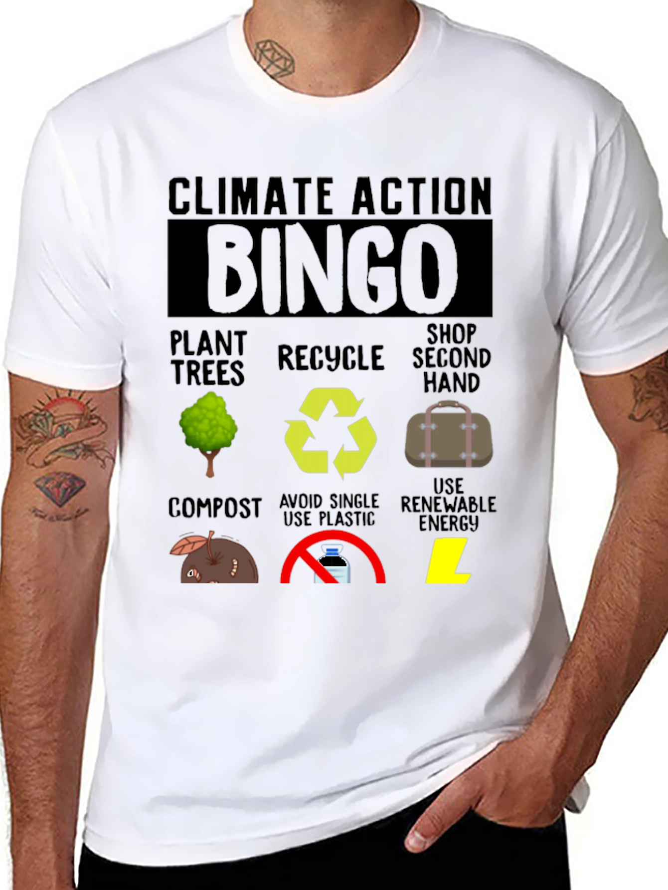 Climate Action Bingo T-Shirt