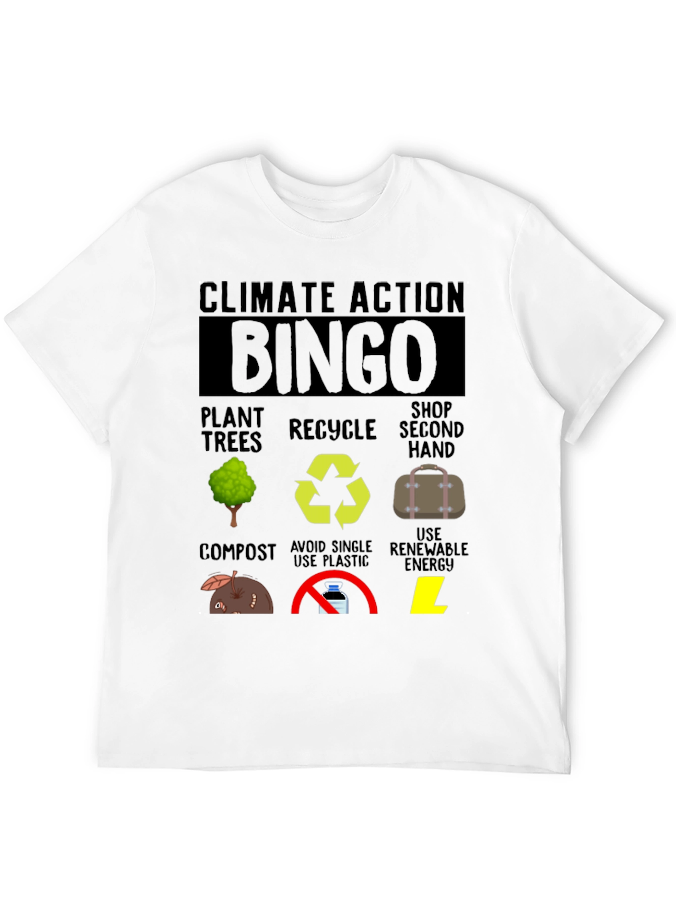 Climate Action Bingo T-Shirt