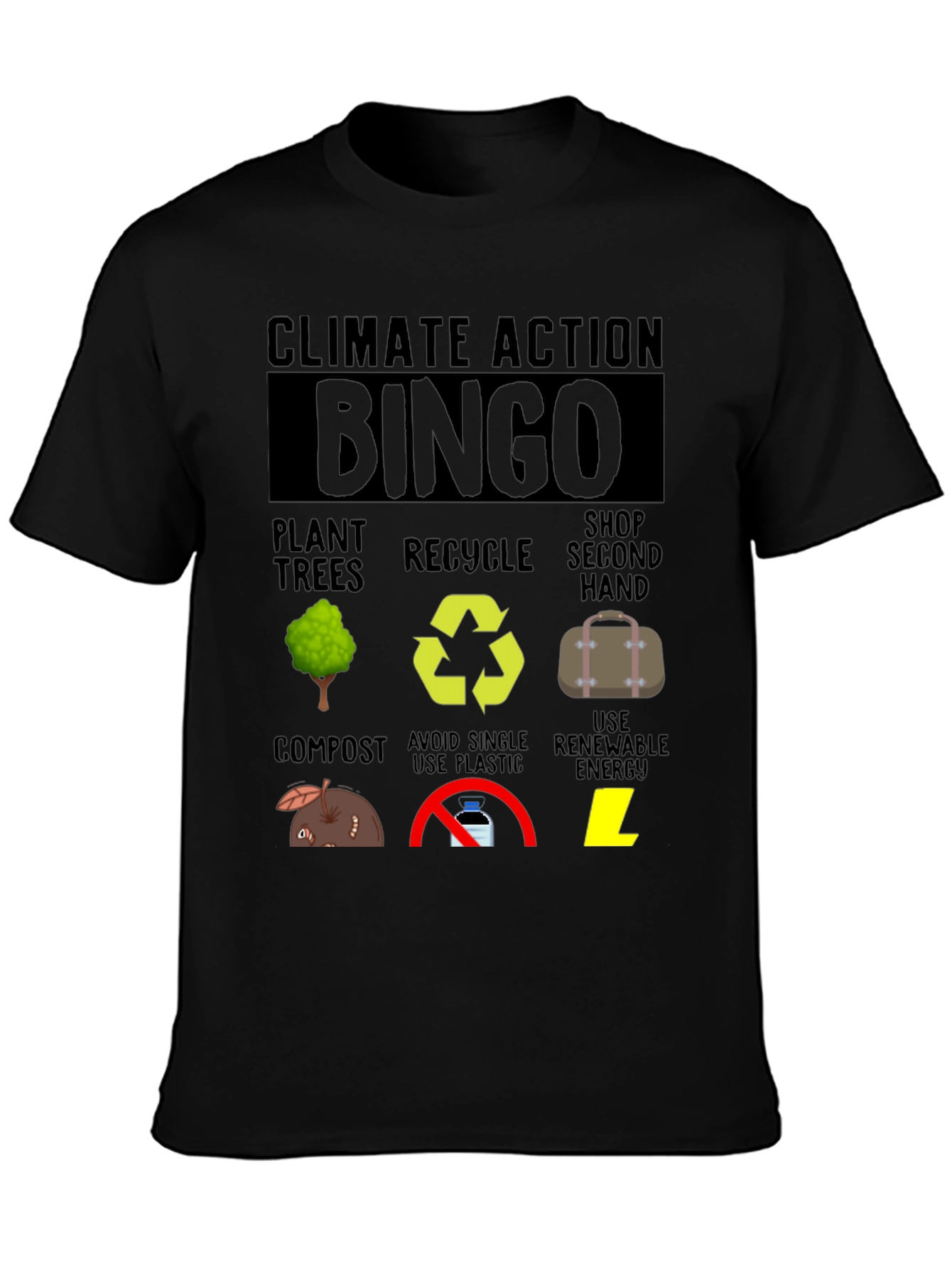Climate Action Bingo T-Shirt