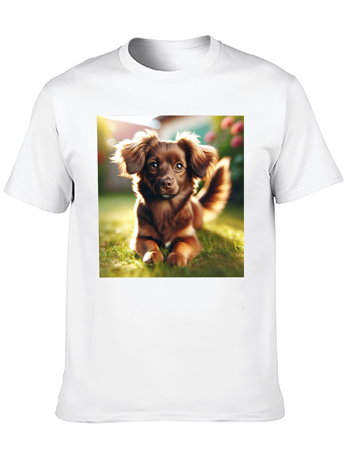 Cute Dog Graphic Tee - Unisex Black T-Shirt