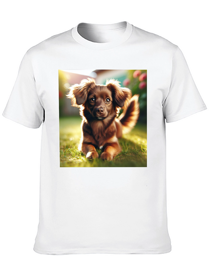 Cute Dog Graphic Tee - Unisex Black T-Shirt