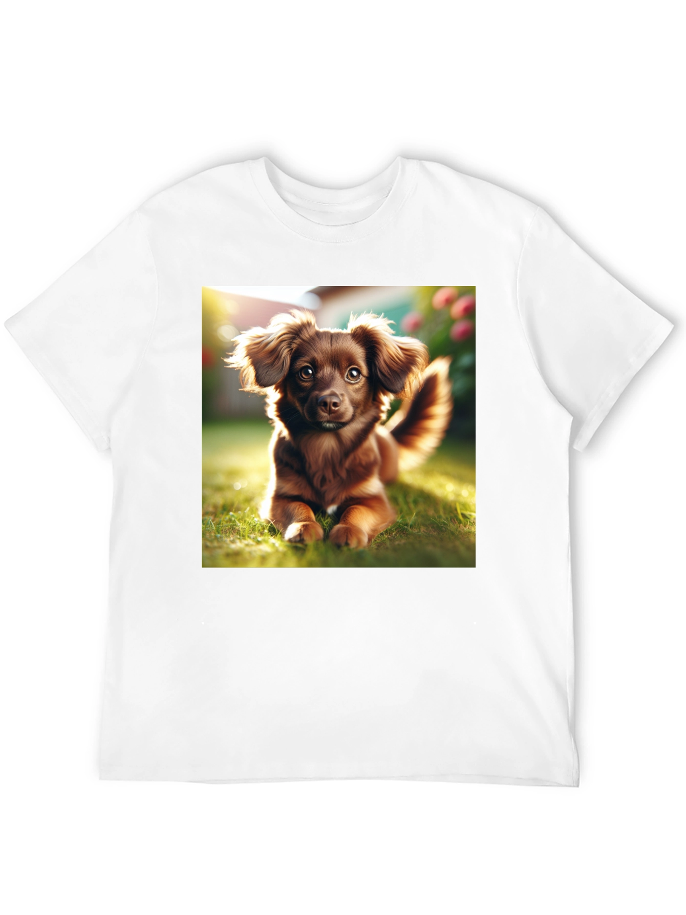 Cute Dog Graphic Tee - Unisex Black T-Shirt