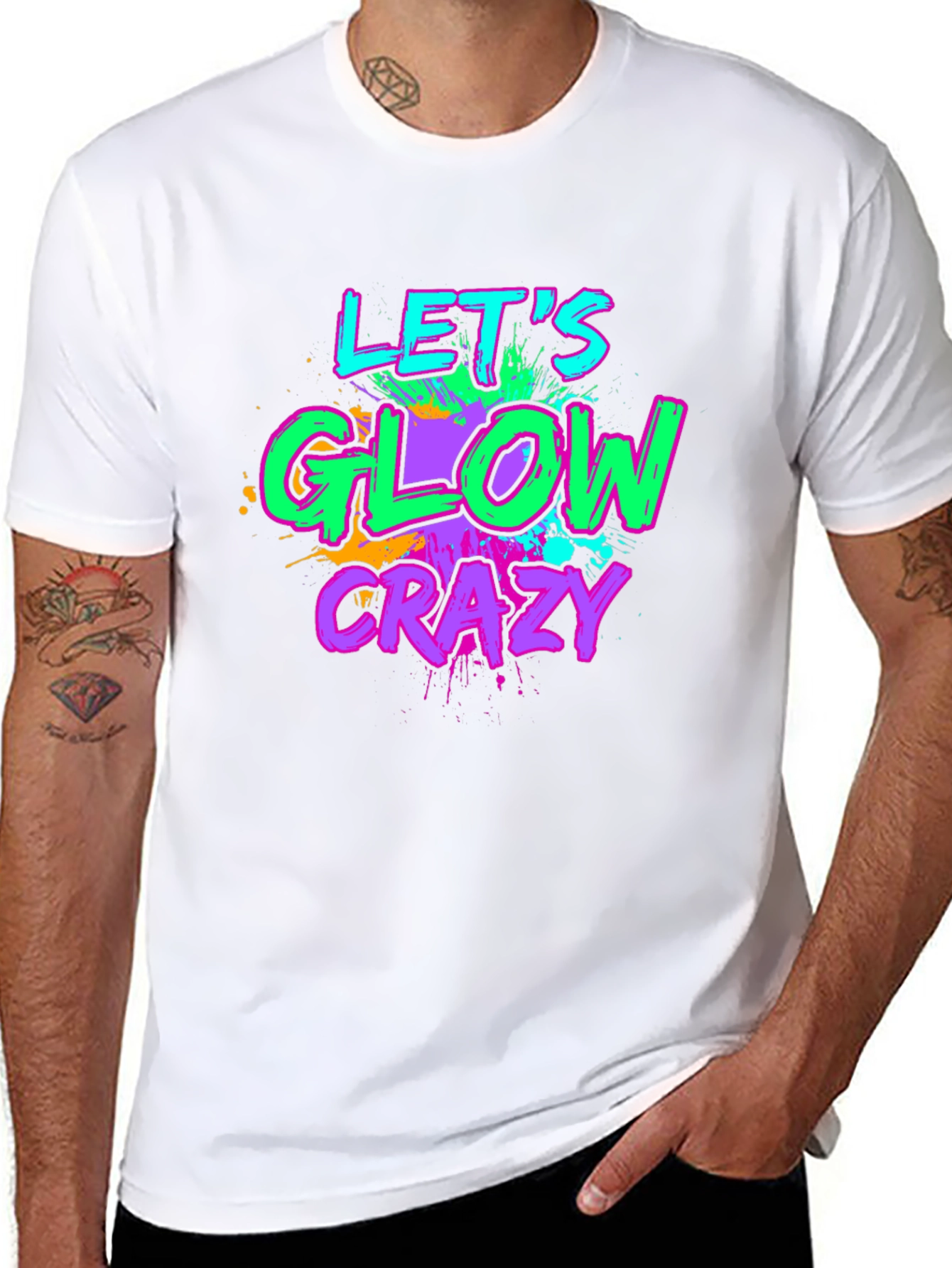 Lets Glow Crazy Graphic Tee