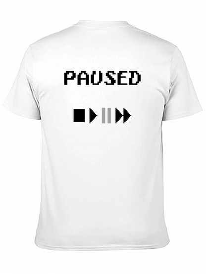 Paused Graphic T-Shirt - Gamer Style Tee