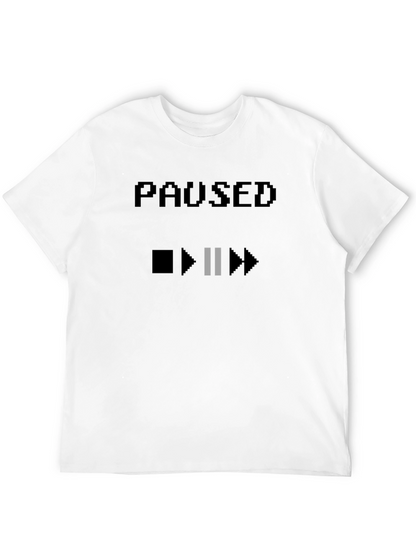 Paused Graphic T-Shirt - Gamer Style Tee