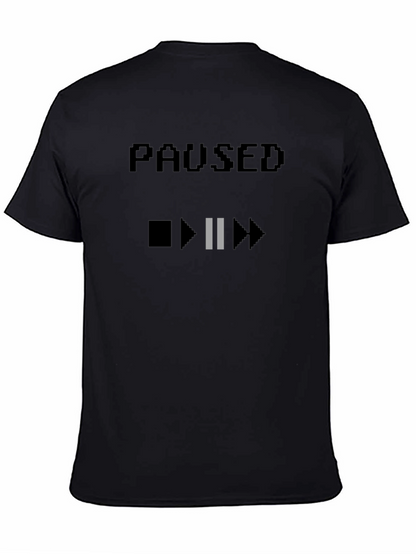 Paused Graphic T-Shirt - Gamer Style Tee