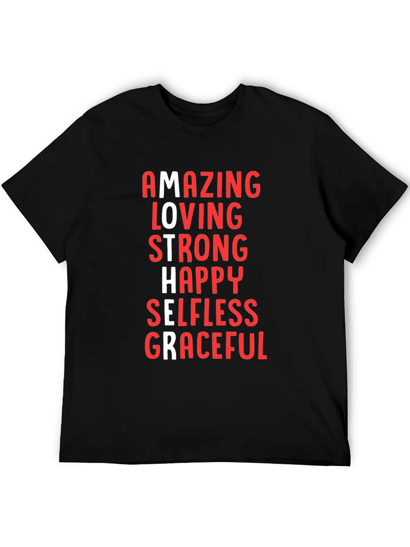 Amazing Mother Graphic Tee - Black