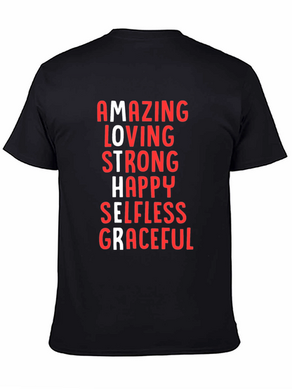 Amazing Mother Graphic Tee - Black