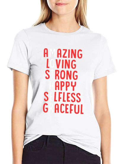 Amazing Mother Graphic Tee - Black