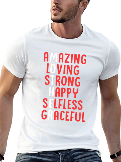 Amazing Mother Graphic Tee - Black