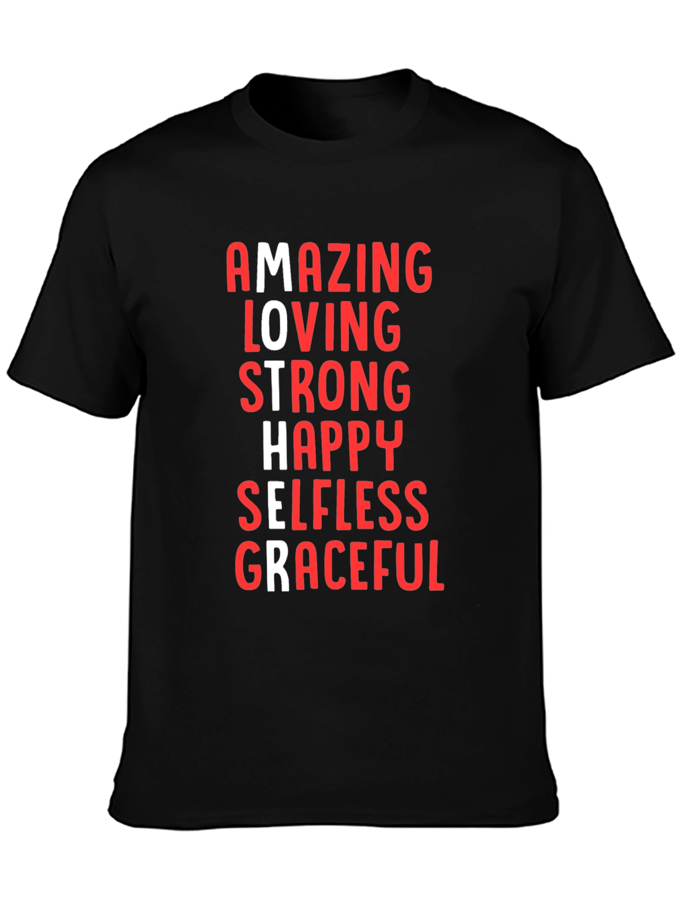 Amazing Mother Graphic Tee - Black