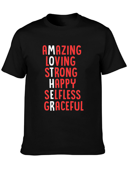 Amazing Mother Graphic Tee - Black