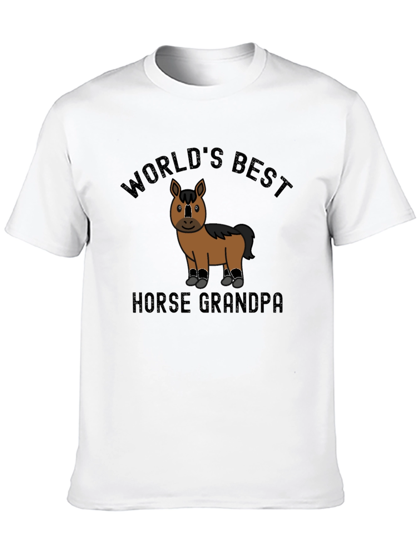 Worlds Best Horse Grandpa Novelty T-Shirt