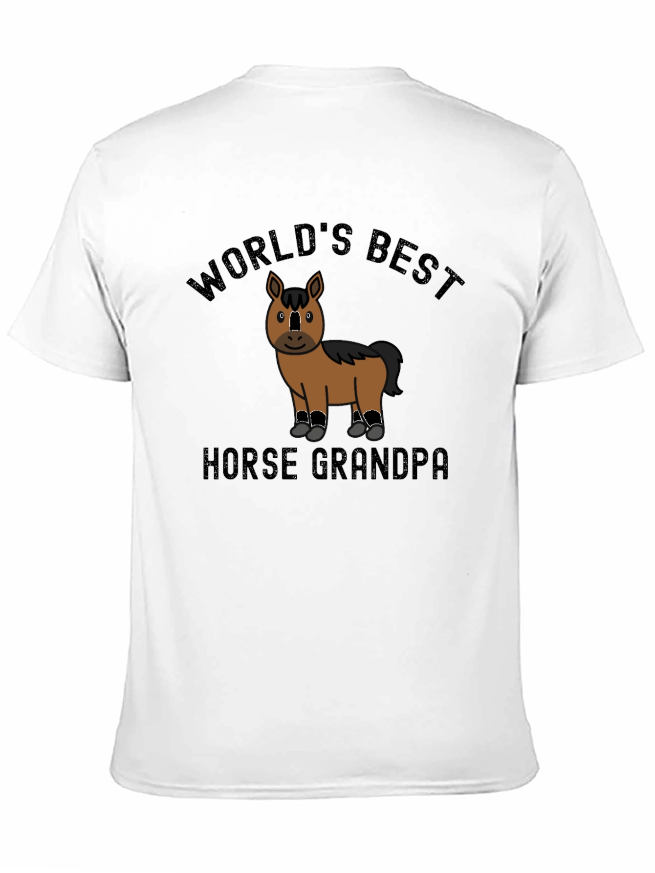 Worlds Best Horse Grandpa Novelty T-Shirt