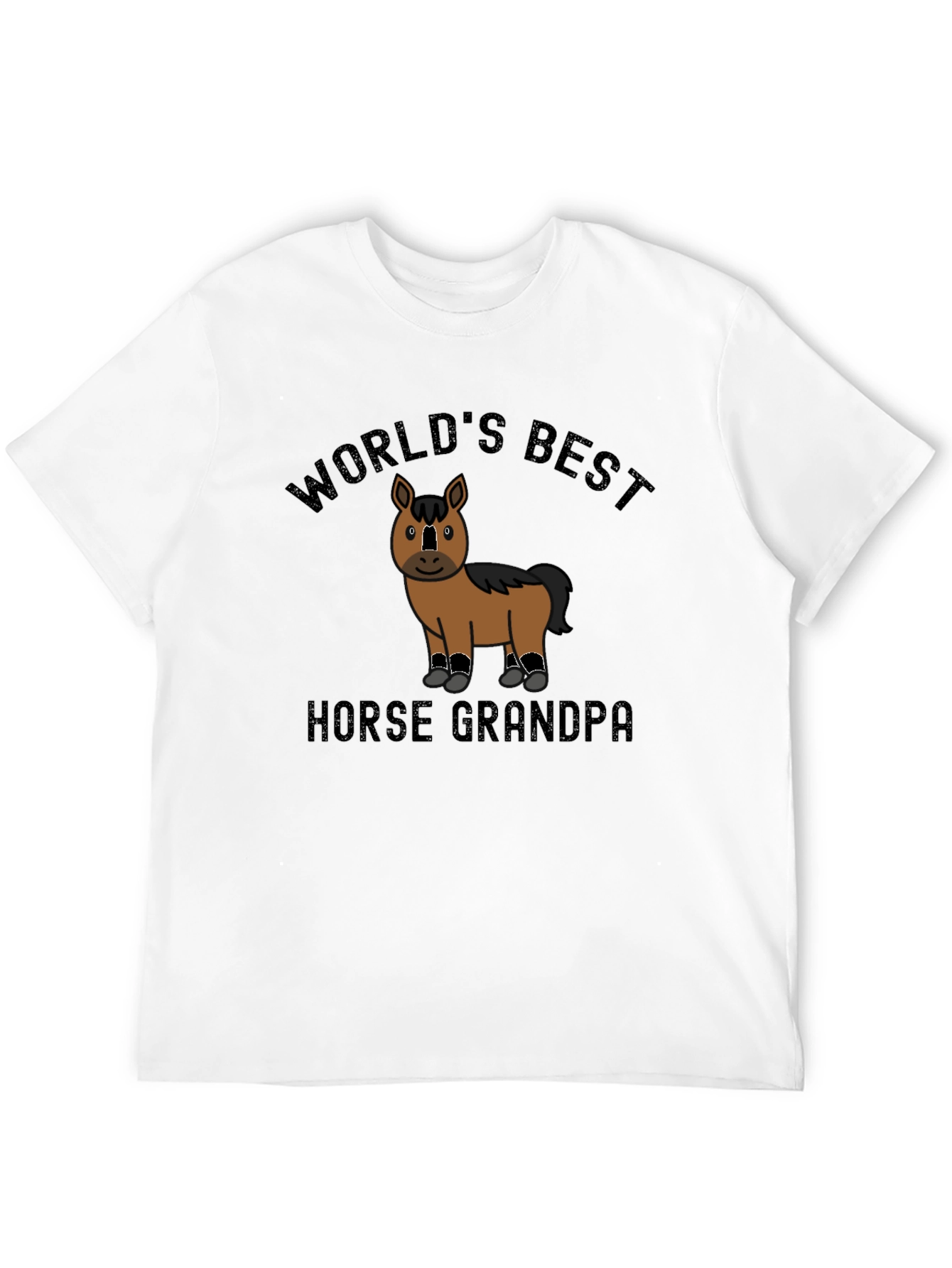 Worlds Best Horse Grandpa Novelty T-Shirt