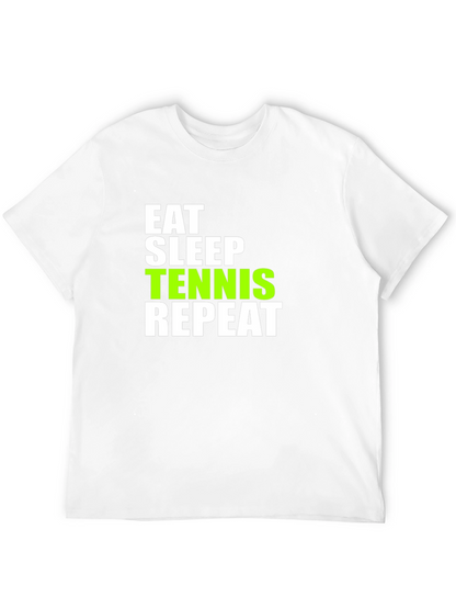 Eat Sleep Tennis Repeat Graphic Tee