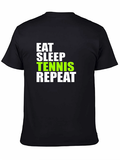 Eat Sleep Tennis Repeat Graphic Tee