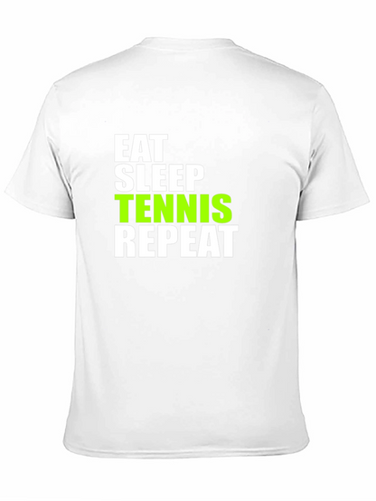 Eat Sleep Tennis Repeat Graphic Tee