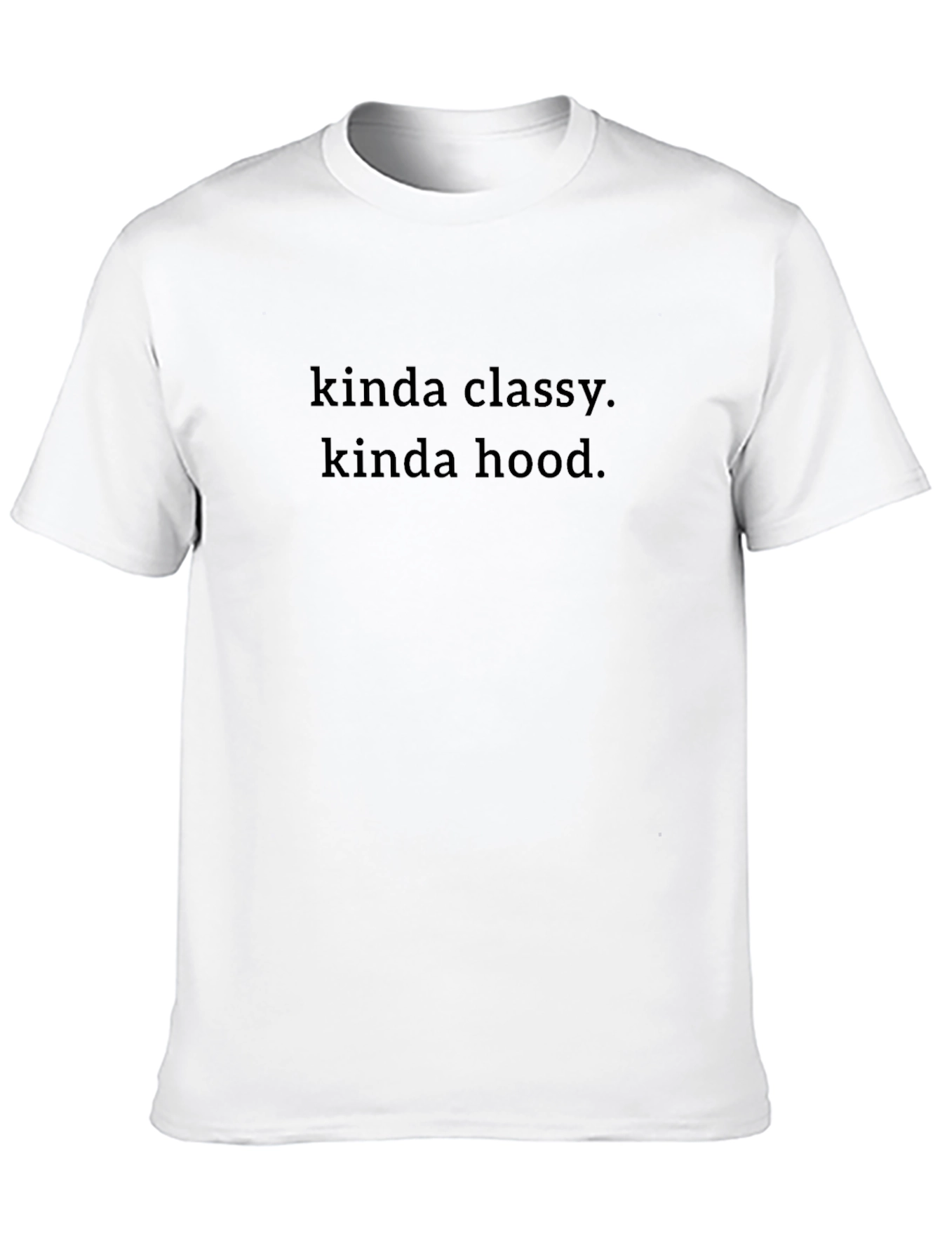 Kinda Classy Kinda Hood Black Graphic Tee