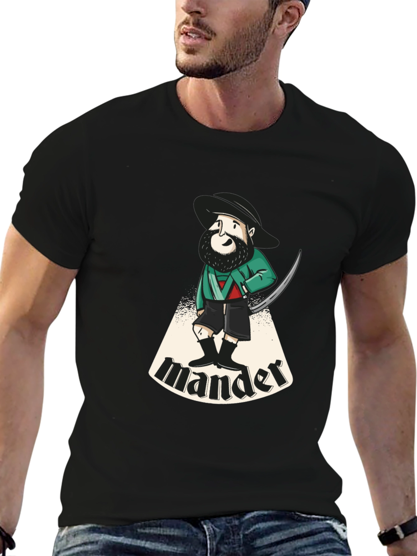 Cartoon Mander Graphic T-Shirt