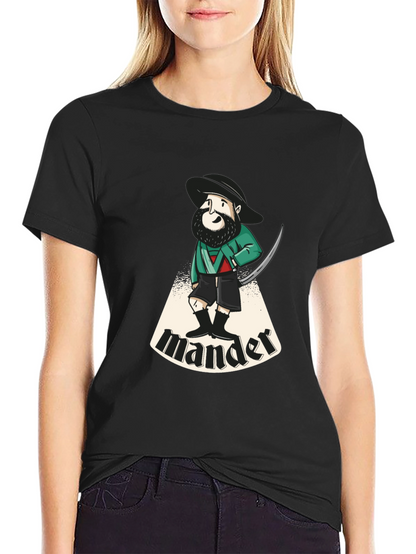 Cartoon Mander Graphic T-Shirt