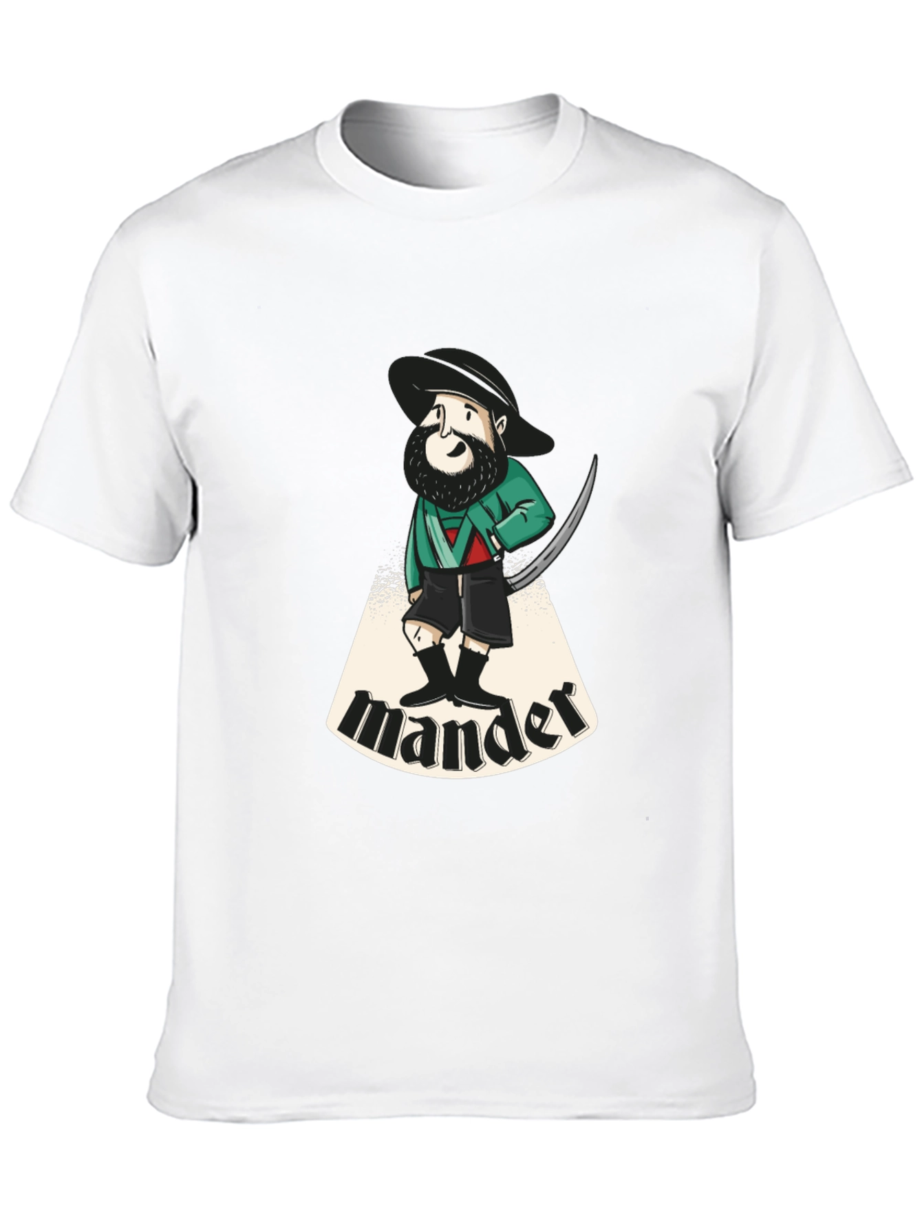 Cartoon Mander Graphic T-Shirt