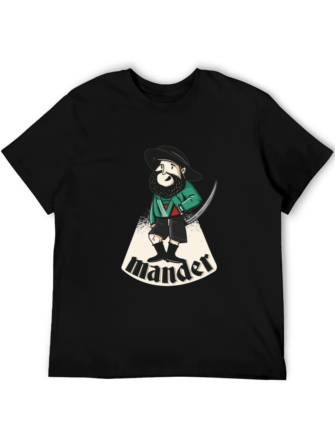 Cartoon Mander Graphic T-Shirt