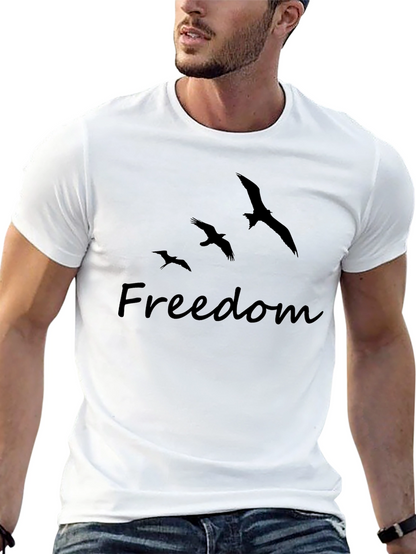 Freedom Bird Graphic T-Shirt - Mens Black Tee