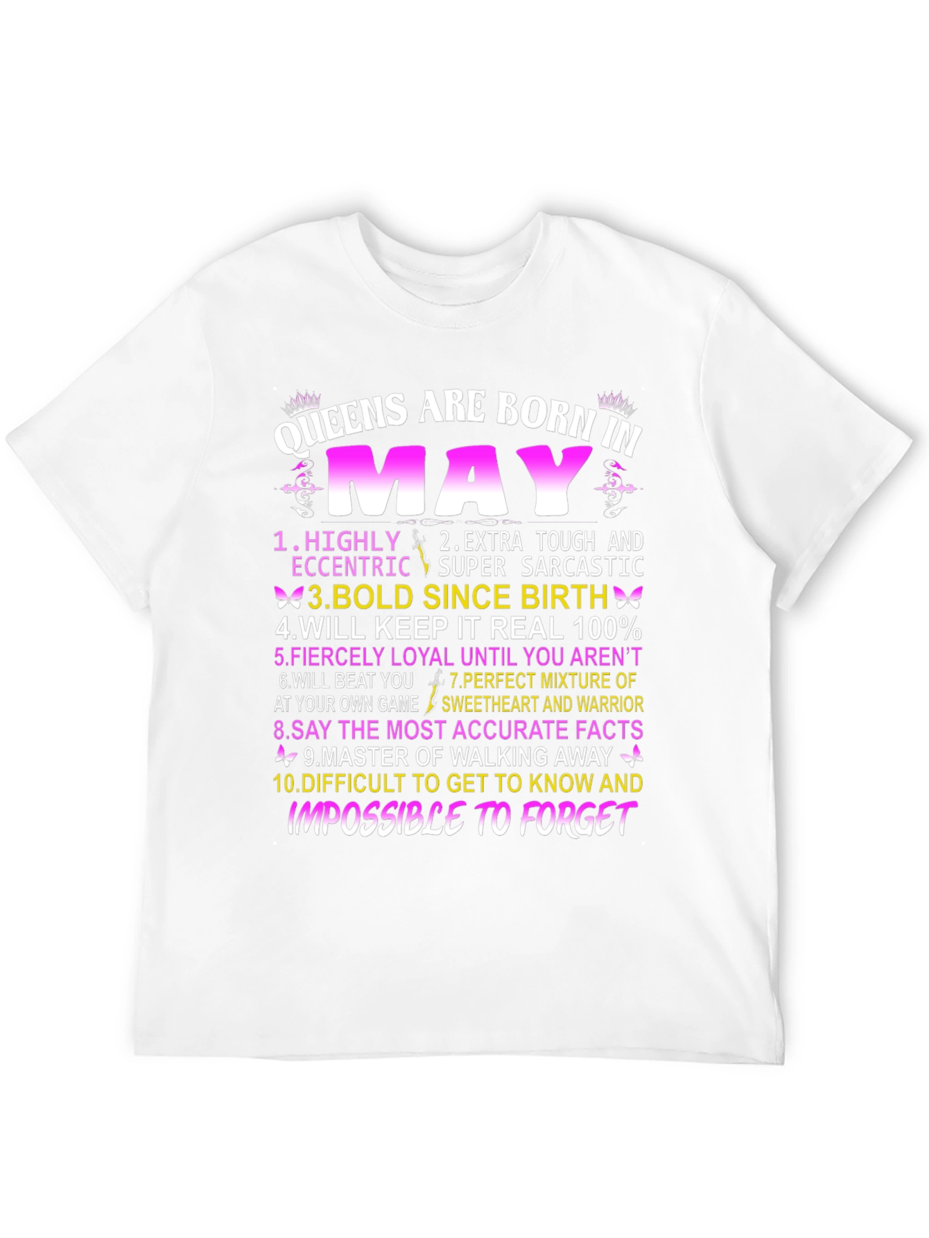 Queens Born in May Graphic T-Shirt