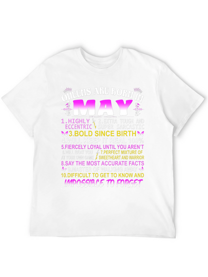 Queens Born in May Graphic T-Shirt