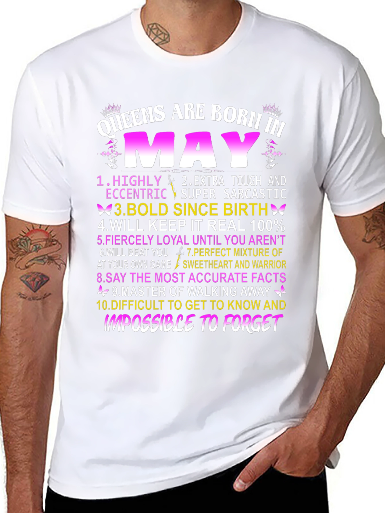 Queens Born in May Graphic T-Shirt