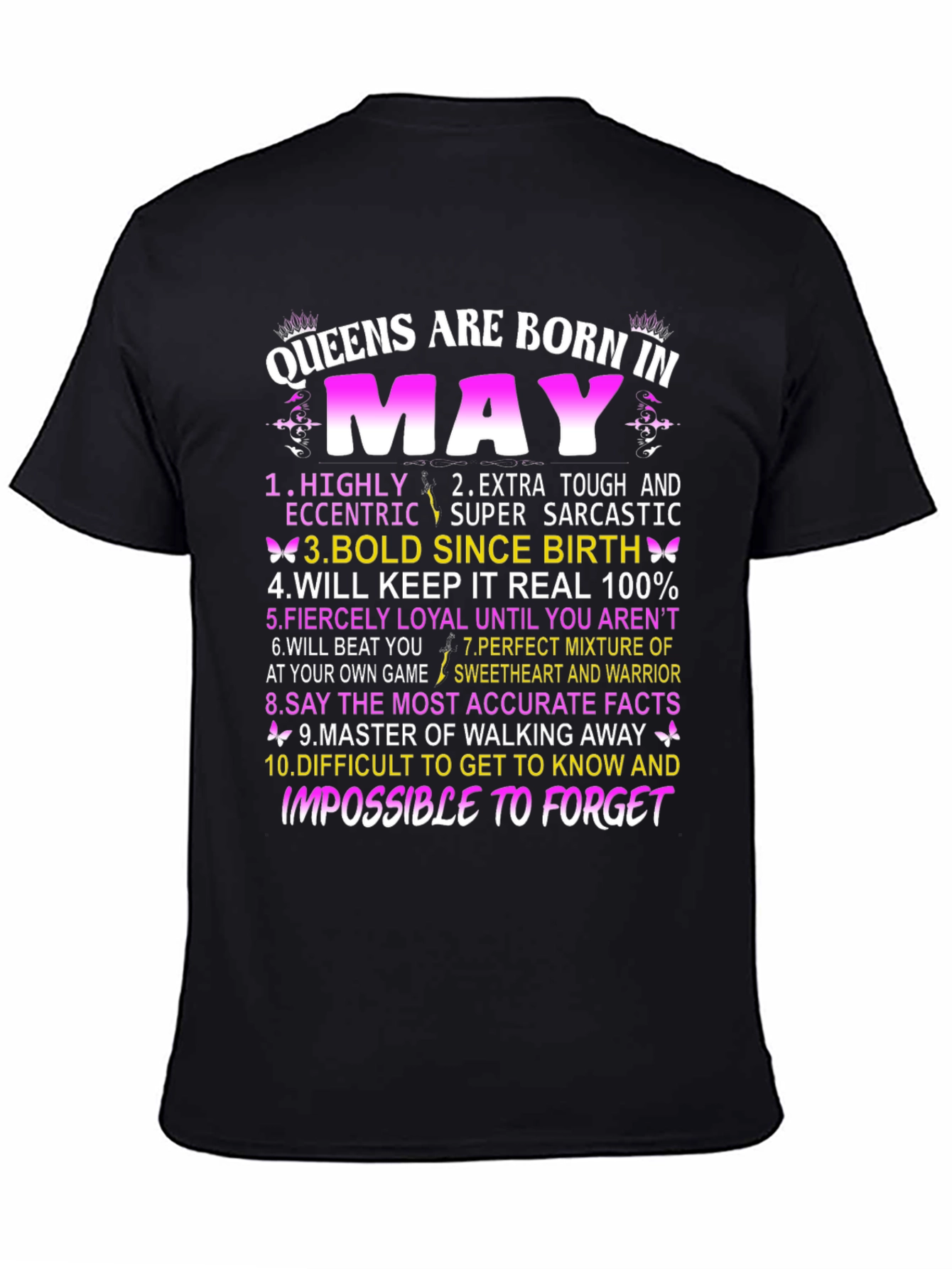 Queens Born in May Graphic T-Shirt